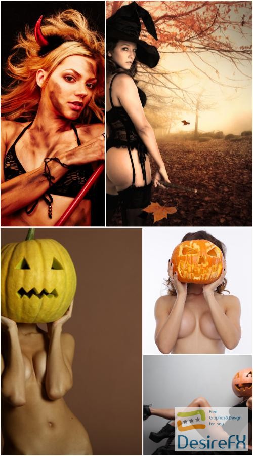 Sexy girl and Halloween