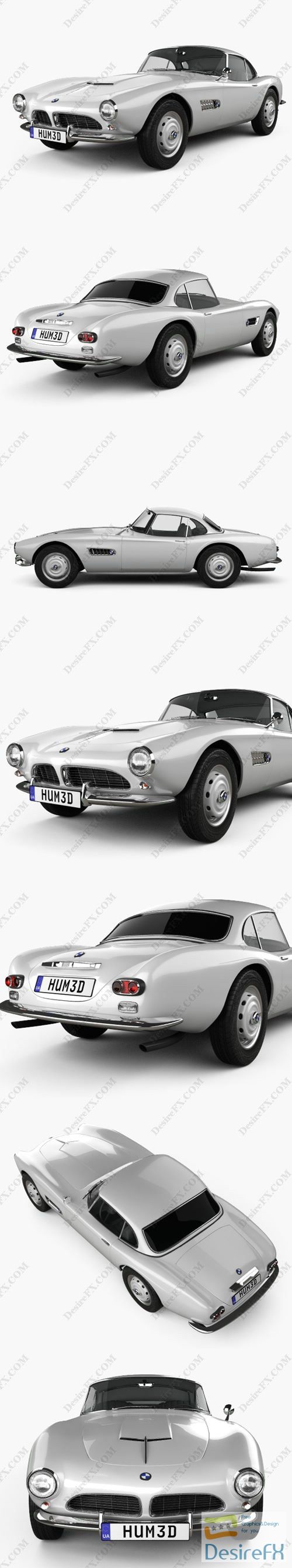 BMW 507 coupe 1959 3D Model