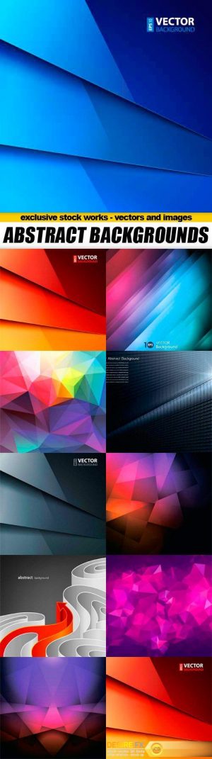 Vector Abstract Backgrounds – 10x EPS