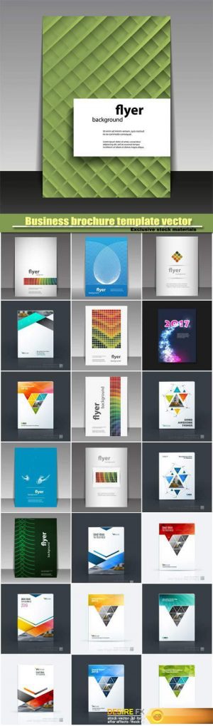 Business brochure template vector design, abstract creative design