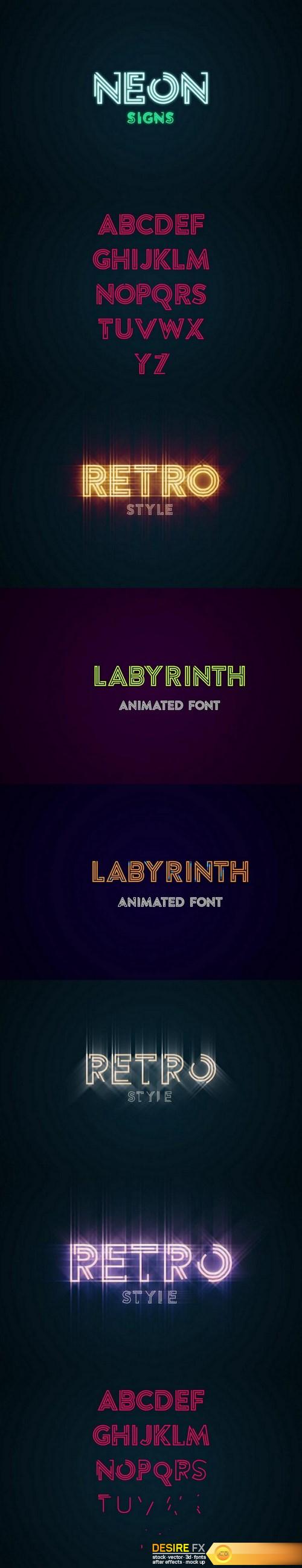 Videohive 18527773 Labyrinth Animated Font
