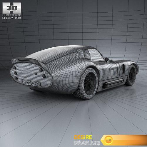 Shelby Cobra Daytona 1964 3D Model
