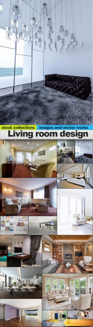 Living room design, 15 x UHQ JPEG
