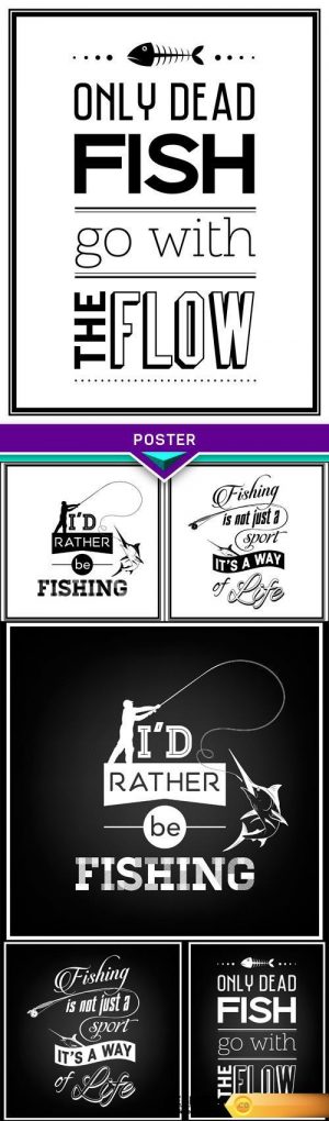 Poster, Fishing is not just a sport, it’s a way of life 6X EPS