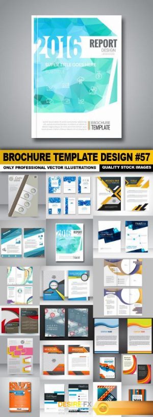 Brochure Template Design #57 – 20 Vector