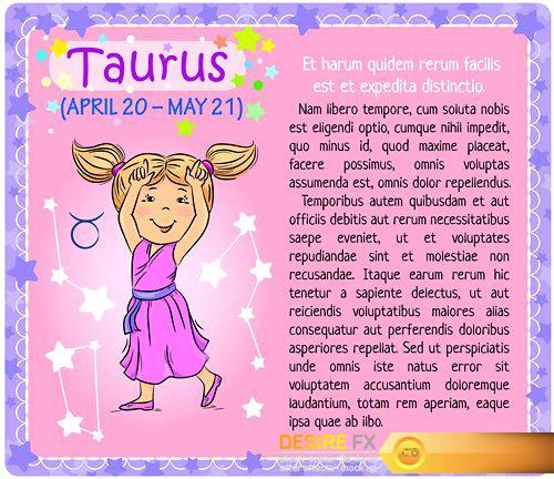 Baby horoscopes – 12 EPS