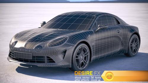 Renault Alpine A110 2018 3D Model