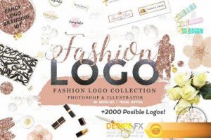 CreativeMarket Fancy&Chic Fashion Branding Kit 1152138