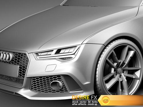 Audi RS7 Sportback Performance 2016 3D Model