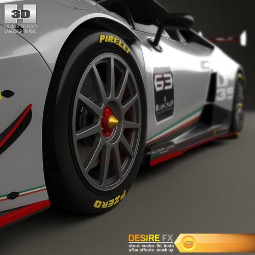 Lamborghini Huracan Trofeo 2014 3D Model