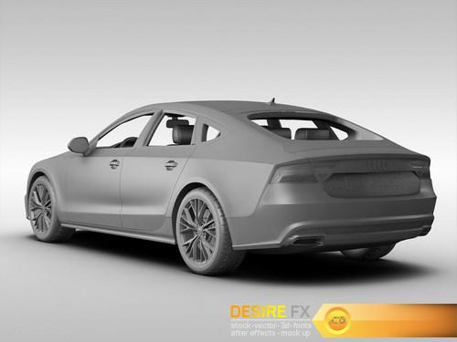Audi A7 Sportback 2017 3D Model