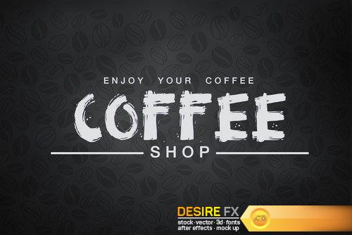 Coffee illustration abstract and background #2 19X JPEG