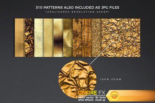 CM – 300+ Gold Glitter & Foil Styles 1372410