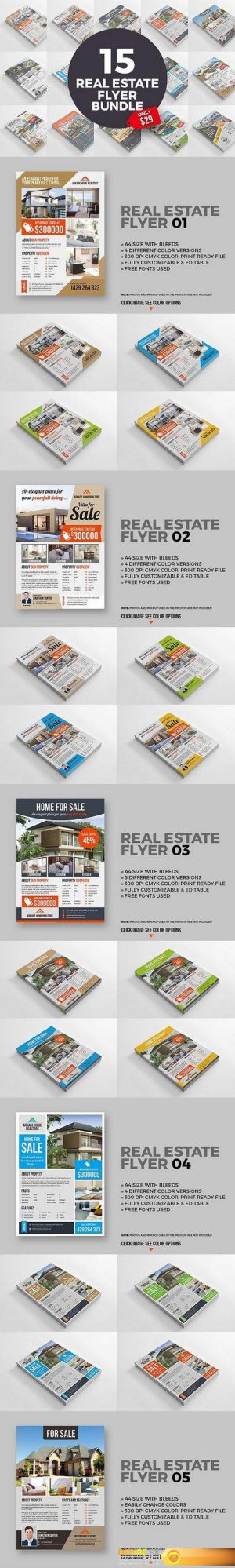 CM – 15 Real Estate Flyers Bundle 1471927