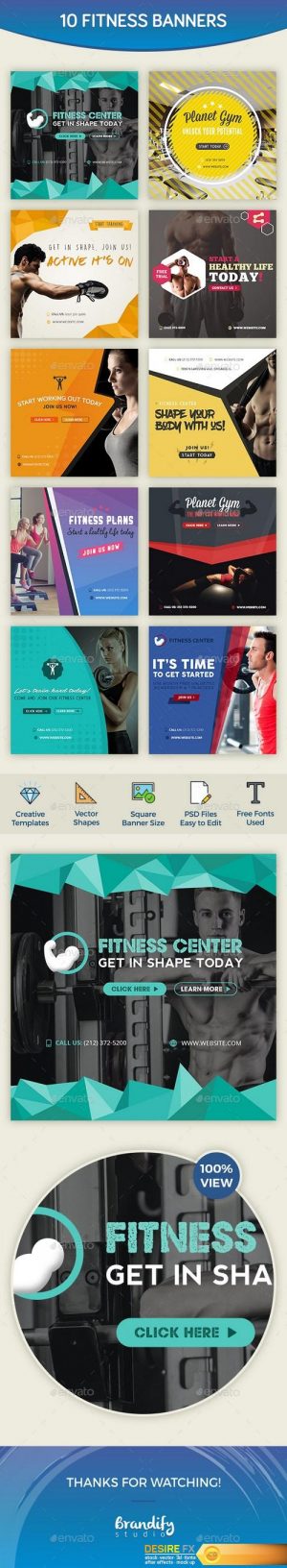 GraphicRiver Fitness Banners 18865376
