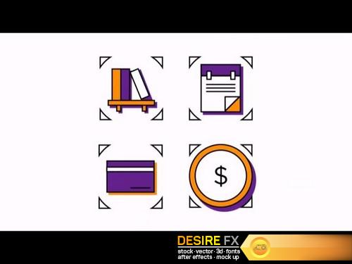 Videohive Animated Business Icons 19459040