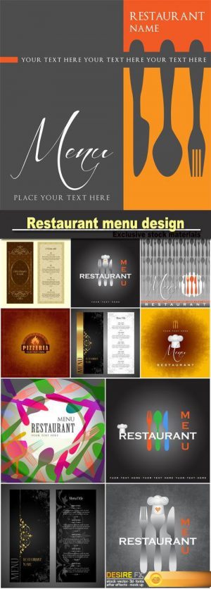 Restaurant menu design template