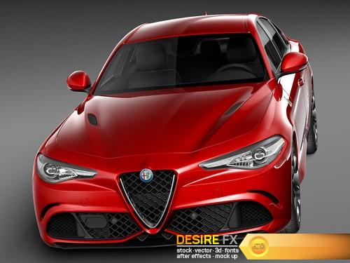 Alfa Romeo Giulia Quadrifoglio 2016  3D Model
