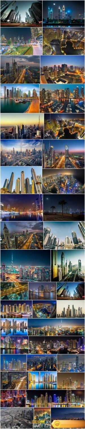 Dubai Travel – Skyscrapers, Set of 42xUHQ JPEG Professional Stock Images
