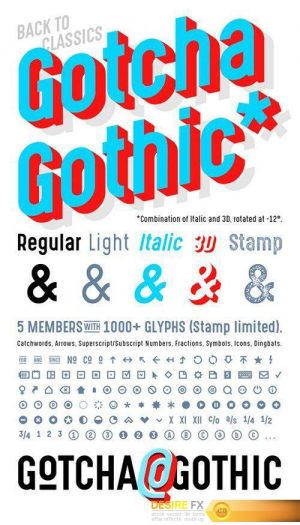 Gotcha Gothic Font Family