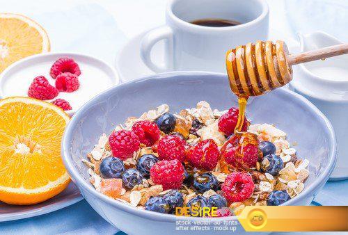 For breakfast – muesli with berries 11X JPEG