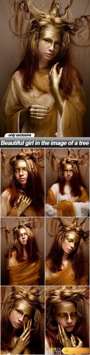 Beautiful girl in the image of a tree – 7 UHQ JPEG