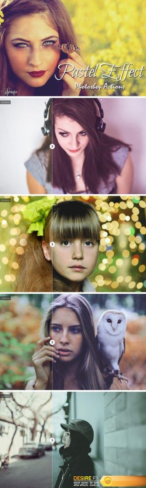 40 Pastel Effect Photoshop Actions
