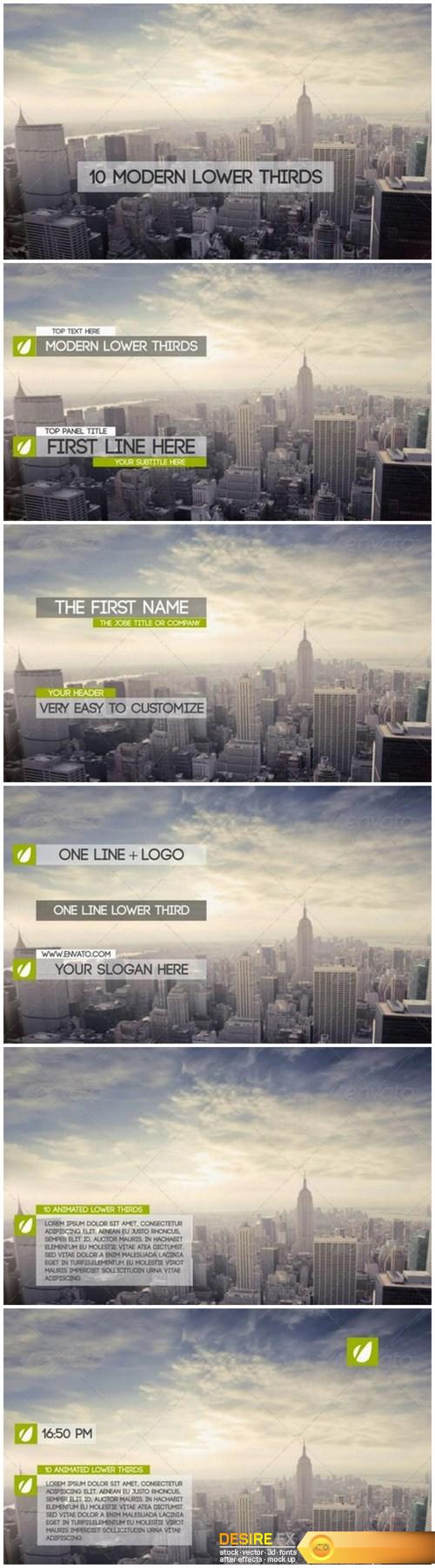Videohive 8419460 modern and clean lower thirds