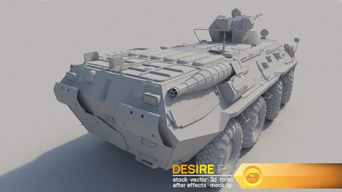 BTR 80 HP 3D Model