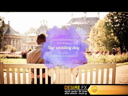 Watercolor Wedding Pack After Effects Templates