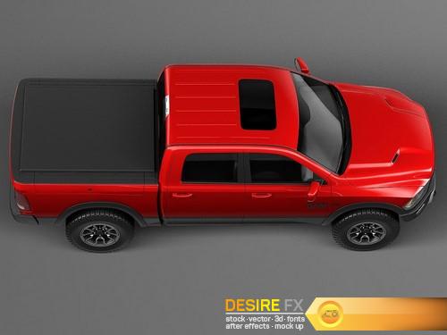 Dodge Ram 1500 Rebel 2015 3D Model