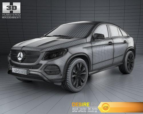 Mercedes-Benz GLE-Class coupe 2014 3D model