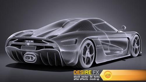 Koenigsegg Regera 2017 3D Model