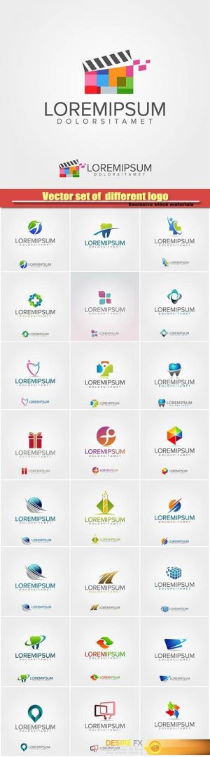 Vector set of different logo