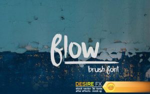 Flow Brush Font