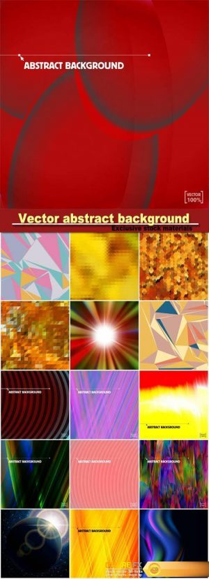 Multicolor illuminated fantasy vector abstract background