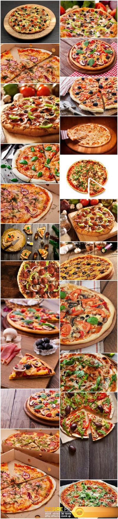 Tasty Pizza – Italian Food, Set of 21xUHQ JPEG Professional Stock Images