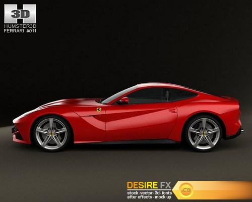 Ferrari F12 Berlinetta 2012 3D Model HUMSTER