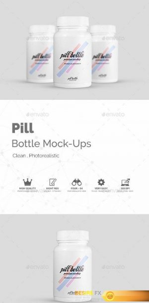 GraphicRiver – Pill Bottle Mock-Ups 19311657