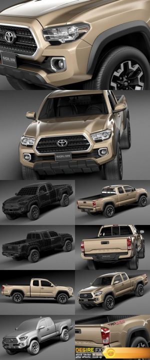 Toyota Tacoma TRD Off-Road 2016 3D Model