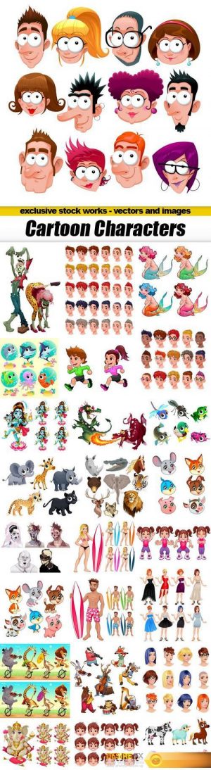 Cartoon Characters – 25xEPS