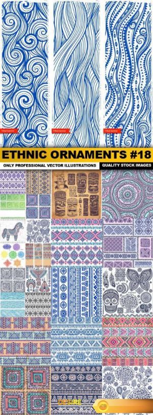 Ethnic Ornaments #18 – 25 Vector