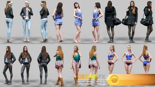 6 Realistic Female Characters Vol. 1 3D Model