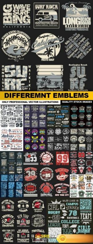 Differemnt Emblems – 15 Vector