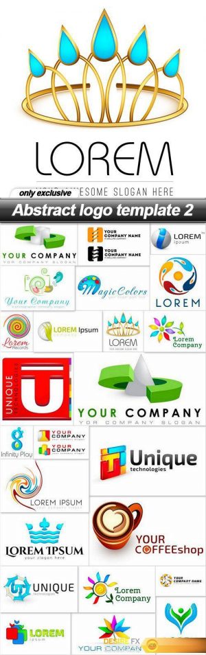 Abstract logo template 2 – 25 EPS