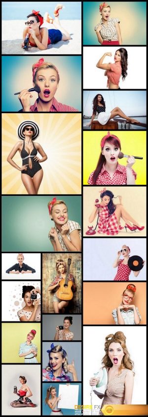 Pin Up Girl Retro Style – 20 HQ Images