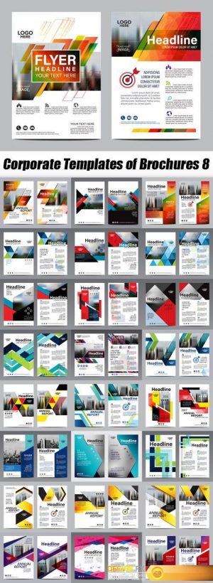 Corporate Templates of Brochures 8 – 25xEPS