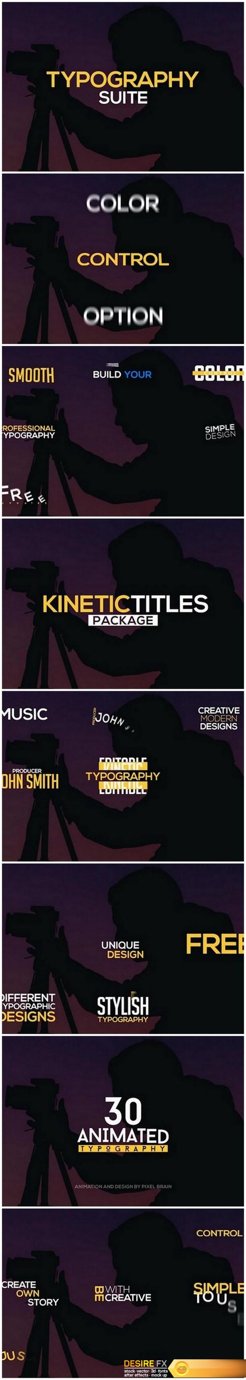 Videohive 19779026 kinetic titles