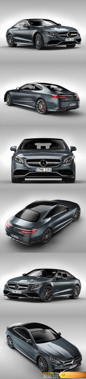 Mercedes Benz S63 AMG Coupe 2015 3D Model
