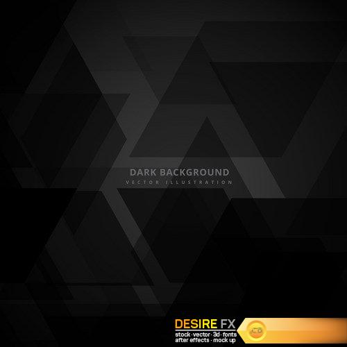 Black dark abstract background – 21 EPS